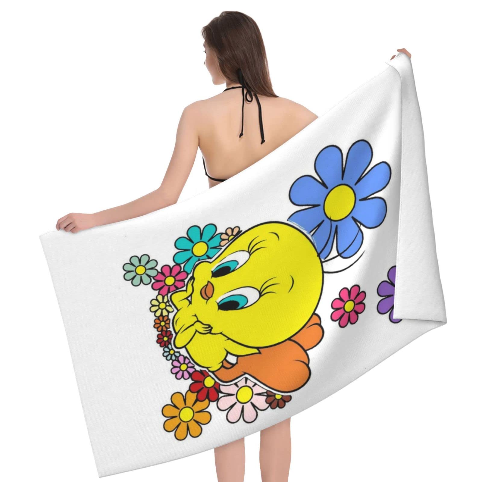 ☆希少☆ワーナーブラザーズスタジオストア Tweety Bird 大判バスタオル Amazon｜トゥイーティー (1) アニメ タオル かわいい バスタオル 速乾